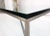 Mid-Century Modern Heavy Steel Forged Square Bare X Base Thick Glass Top Rectangle Coffee Table For Sale - Image 3 of 13