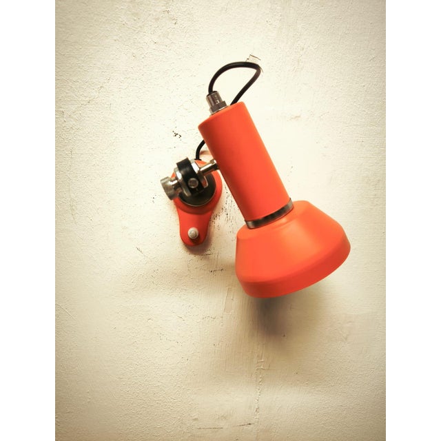Black Adjustable Spotlight with Push Button Switch, 1970s For Sale - Image 8 of 14