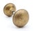 Vintage Traditional Pressed Brass Passage Door Knob Set For Sale - Image 6 of 8