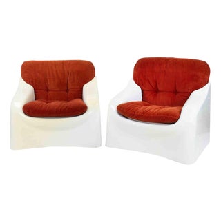 Galassia Armchairs by Ferdinando Buzzi, 1970s, Set of 2 For Sale