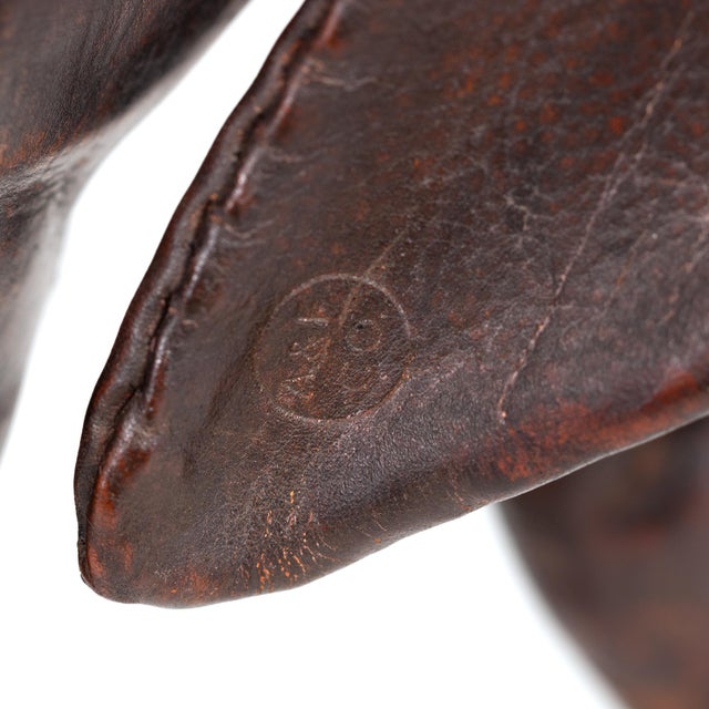 1960s Leather Elephant Footstool by Dimitri Omersa for Abercrombie & Fitch For Sale - Image 10 of 10
