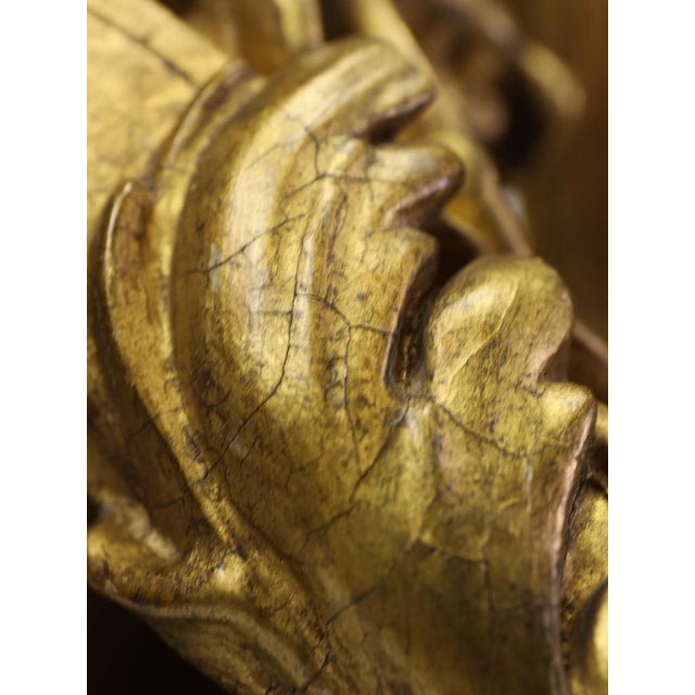 Antique 19th Century Rococo Revival Giltwood Wall Brackets, 1880, Set of 2 For Sale - Image 9 of 18