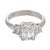 Contemporary Vintage Gia 1.53 Carat Diamond Platinum Engagement Ring, Size 3.75 For Sale - Image 3 of 5
