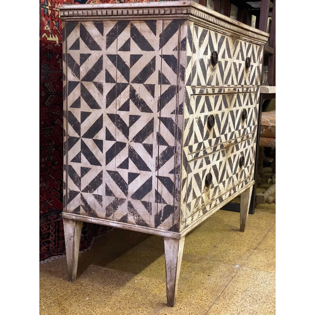 Antique English Painted Chest of Drawers/Dresser For Sale - Image 6 of 12