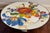 Mackenzie Childs Large 16” MacKenzie-Childs Flower Market Pedestal Cake Stand W/ Courtly Check Base For Sale - Image 4 of 10