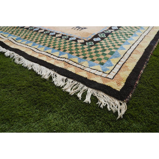 Large Gabbeh Rug in Hand Knotted Wool, 1990s For Sale - Image 9 of 11