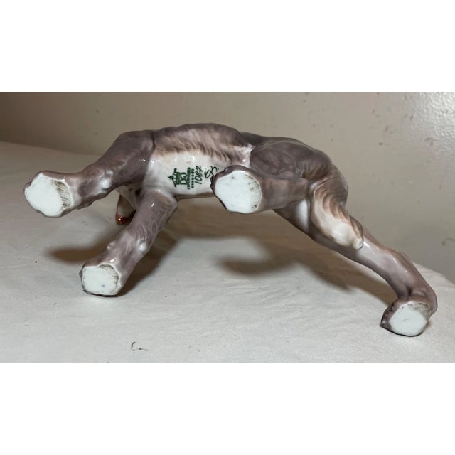 Mint Vintage Dahl Jensen 1087 Copenhagen Denmark Porcelain German Shepherd Dog Statue For Sale - Image 8 of 13