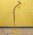 Large Yellow and Chrome Adjustable Gooseneck Floor Lamp, 1970s For Sale - Image 14 of 14