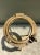 Mid 20th Century Vintage Brass and Glass Porthole Accent Table For Sale - Image 5 of 13