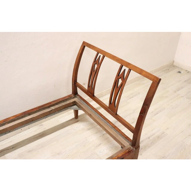 Antique Early 19th Century Single Bed in Cherry Wood For Sale - Image 4 of 6