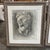 Mediterranean Set of Three Charcoal Portraits From the Mid 20th Century, Europe For Sale - Image 3 of 12