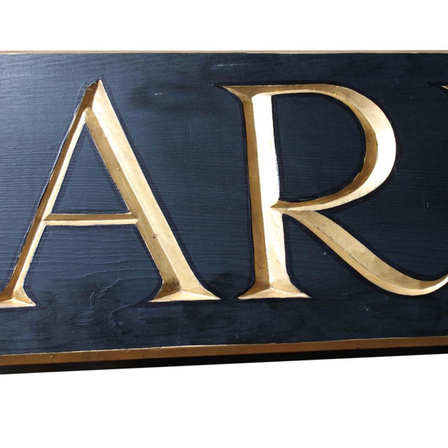 Metal "The Armoire" Hanging Sign For Sale - Image 7 of 7