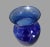 Late 20th Century Vintage Bohemian Cobalt Blue Glass Vase For Sale - Image 5 of 6