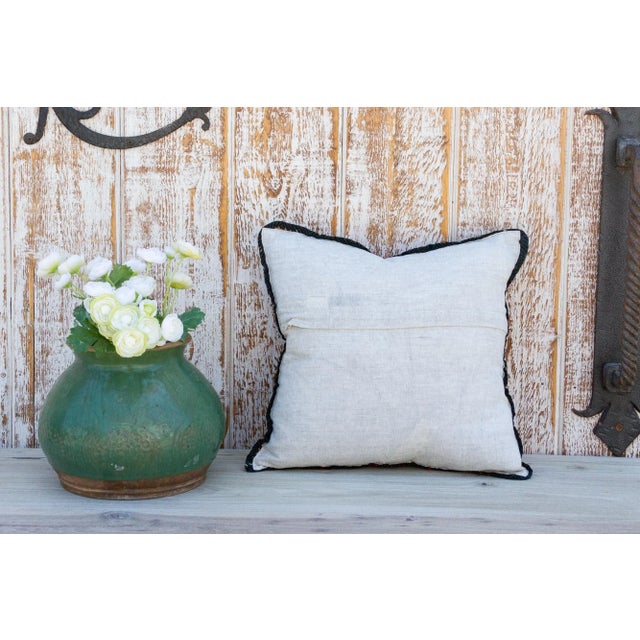 Textile Tulip Sindh Sami Square Pillow For Sale - Image 7 of 9