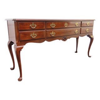 Drexel Long Narrow Library Console Entry Table 6394 For Sale