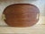 Vintage Teak & Wicker Tablett For Sale - Image 4 of 4