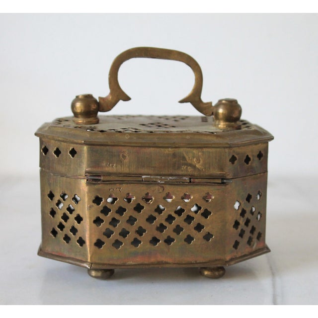 Vintage Brass Cricket Trinket Box For Sale - Image 4 of 9