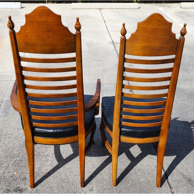 Brown Drexel Esperanto Dining Chairs 1960s Set of 8 For Sale - Image 8 of 11