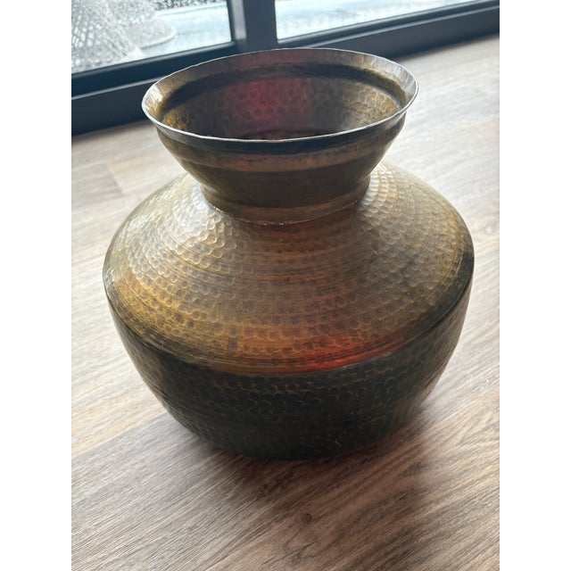 Large Brass Pot For Sale - Image 4 of 12