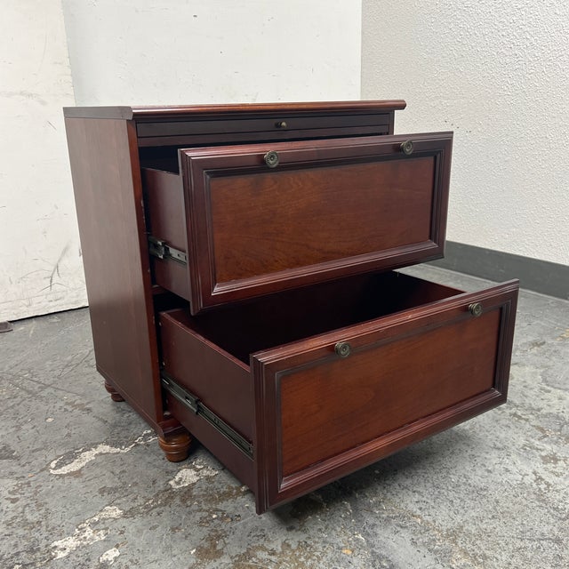 2000 - 2009 The Bombay Company Two Drawer Lateral Filing Cabinet For Sale - Image 5 of 12