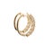2020s 4.10 Carat Round Cut Lab Grown Diamond in 14k Yellow Gold Clip-On Hoop Earring, A Pair For Sale - Image 5 of 6