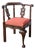 Antique English Upholstered Corner Chair For Sale