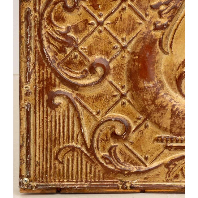 Musical Motif Gilt Metal Architectural Element Panel | Chairish
