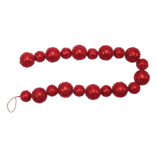 Beaded Ball Ornament String Garland (Set of 2) For Sale
