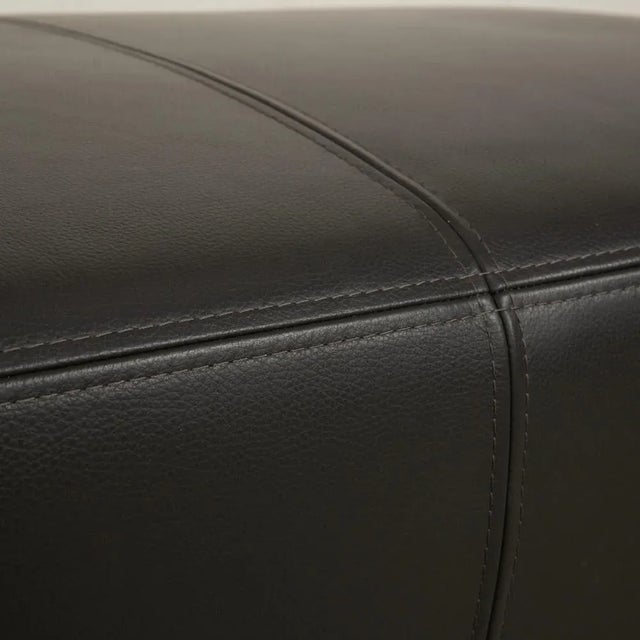 Modern Leather Stool from Ewald Schillig For Sale - Image 3 of 10