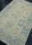 Turkish Blue & Cream Turkish Oushak Rug 3'11" x 6'2" For Sale - Image 3 of 9