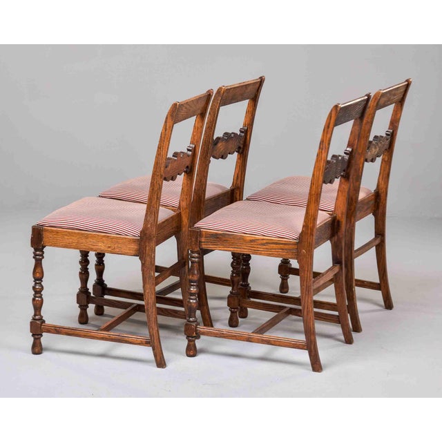 Late 19th Century Victorian English Side Chairs - Set of Four For Sale - Image 4 of 12