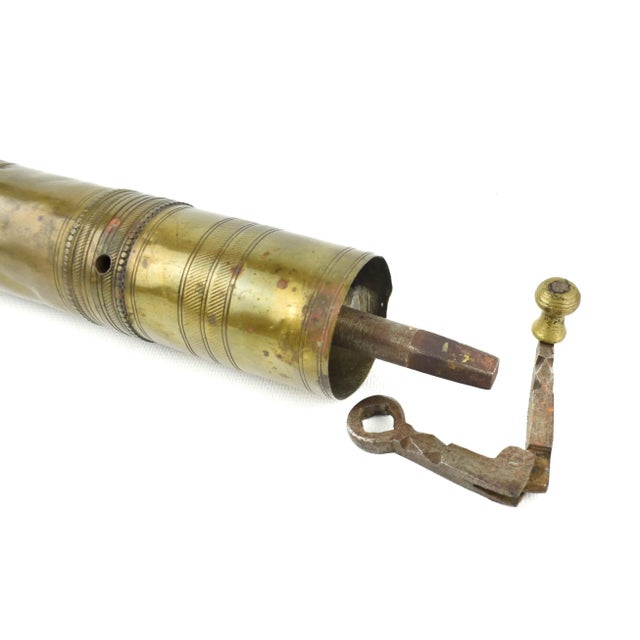 Early 20th Century Brass Ottoman Turkish Spice Coffee Grinder Mill For Sale - Image 6 of 11