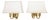 French Neoclassical Brass Wall Lights, 1980s, Set of 2 For Sale