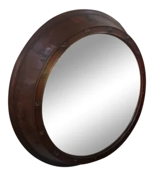 19th Century English Walnut "Bulleyes" Mirror