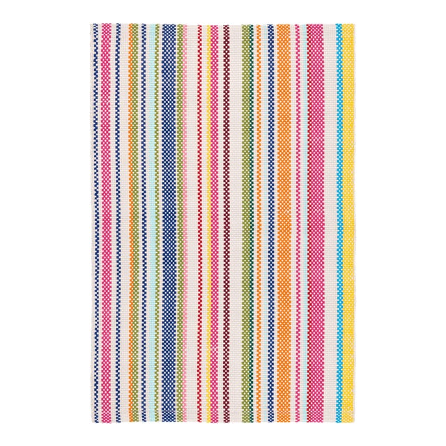 Dash & Albert by Annie Selke Summer Stripe Indoor/Outdoor Rug, 8' 6" x 11' 6" For Sale