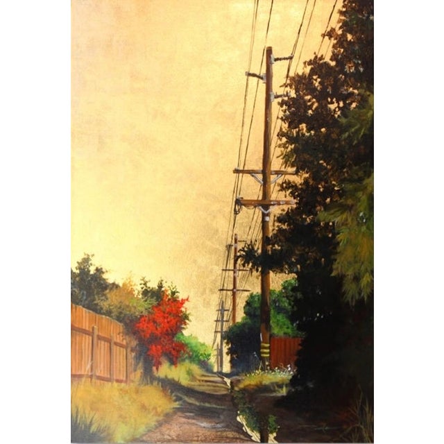 This is a one-of-a-kind original acrylic and gold leaf still life painting by San Diego artist, Duke Windsor. Its...