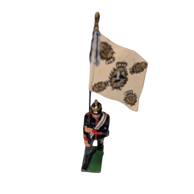 1970s Vintage "Standard Bearer of the 2nd Prussian Foot Guards" Model Soldier For Sale - Image 5 of 7