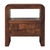 Wood Tiger Oak and Mango Wood 1-Drawer Open-Shelf Nightstand For Sale - Image 7 of 8