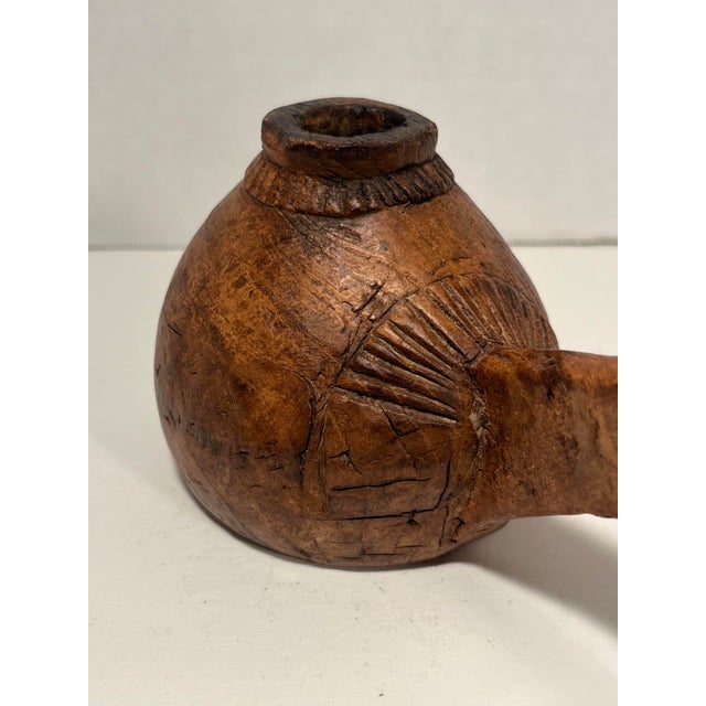 1900 - 1909 1900’s Antique Hand Carved Resewood Opium Cup From Jodphur, India For Sale - Image 5 of 8