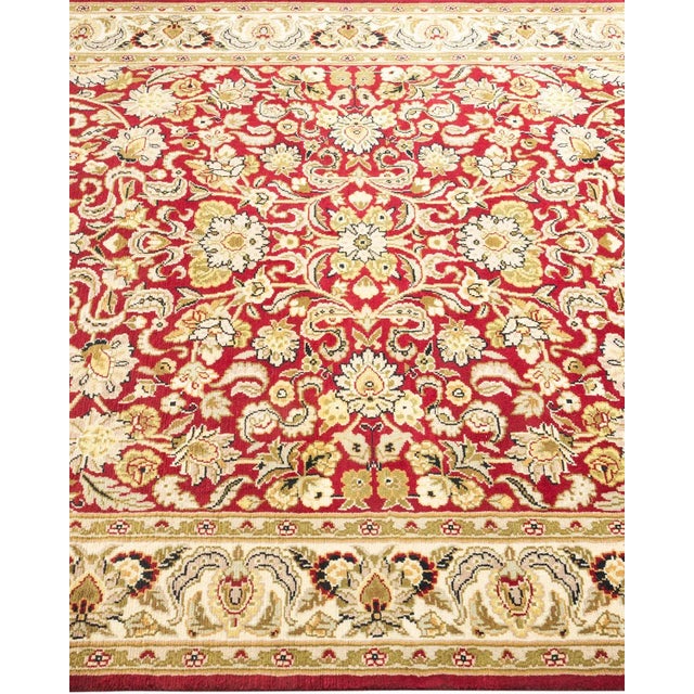 Solo Rugs Mogul, One-of-a-Kind Hand-Knotted Area Rug in Red, 4' 2" x 6' 1" For Sale - Image 4 of 8