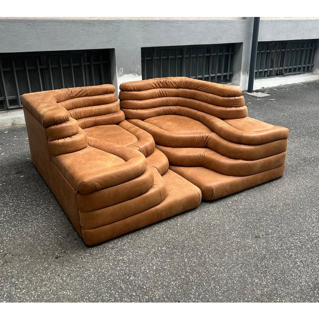 Modern Model DS1025 Modular Sofa in Brown Leather by Ubald Klug for de Sede, 2000s For Sale - Image 17 of 18