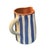 2020s Vintage Moroccan Hand-Painted Striped Terracotta Pitcher For Sale - Image 5 of 6