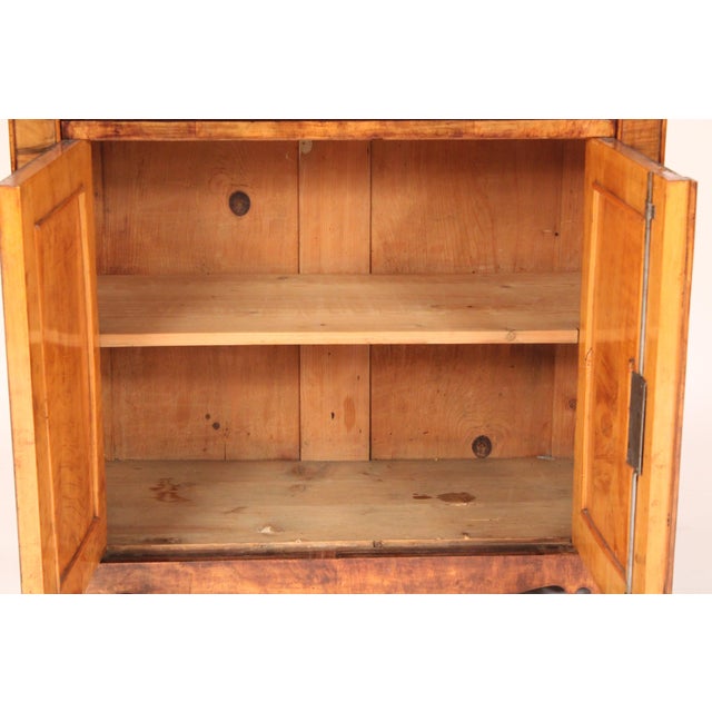 Late 19th Century Napoleon III Burl Walnut Two Door Cabinet For Sale - Image 10 of 13