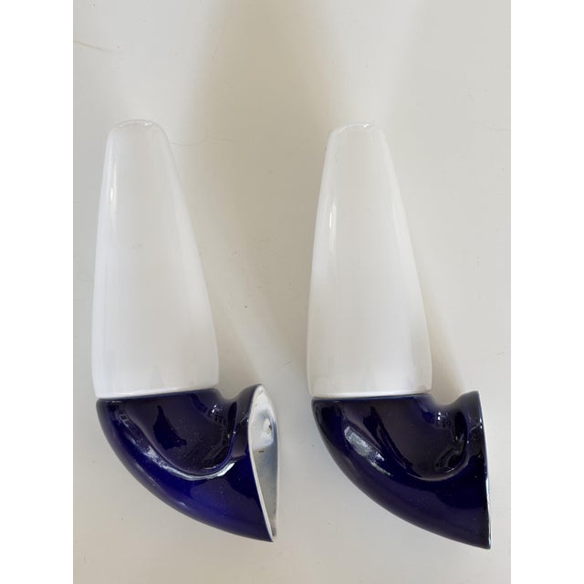 1950s Swedish Ceramic 6035 Wall Lights by Stig Carlsson for Ifö, 1950s, Set of 2 For Sale - Image 5 of 14