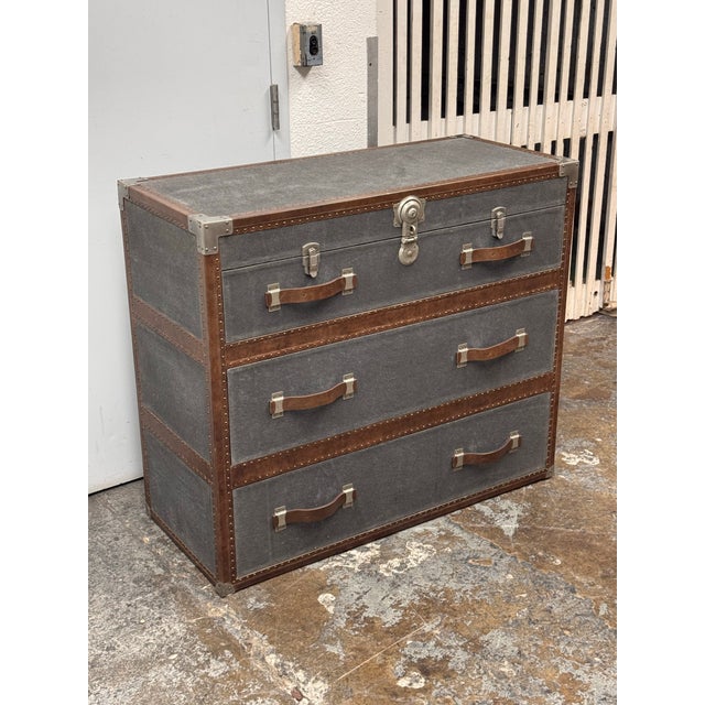 Design Plus Gallery presents the Eldon Steamer Trunk Dresser from Restoration Hardware. Inspired by classic steamer...