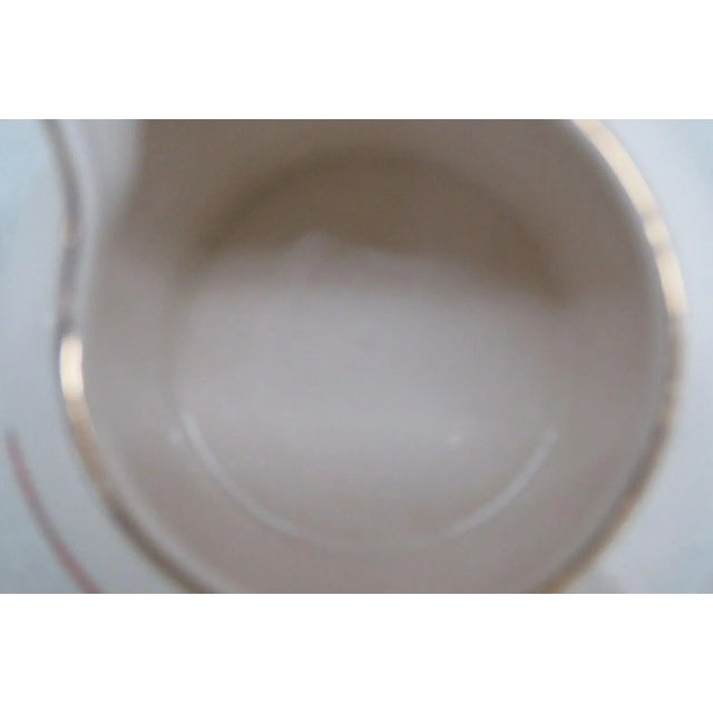 Wh Goss England Porcelain White Gold Folkestone Coat of Arms Creamer For Sale - Image 11 of 12