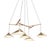 Emily Group of Five Pendant Light in Metallic Tones by Daniel Becker For Sale - Image 10 of 10