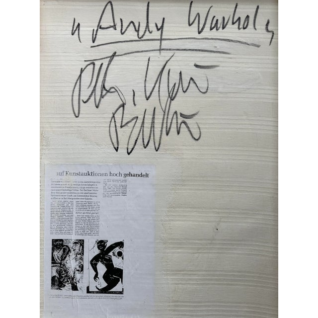 1990s “Andy Warhol” by Artist Peter Keil 1994 Painting For Sale - Image 5 of 5