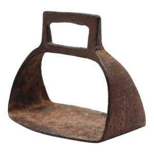 19th Century or Earlier Wrought Iron Indo-Persian Ottoman Stirrup