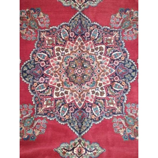 Wool pile genuine hand made antique Persian Kashan ,